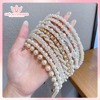 Bờm tóc đính đá tiểu thư nữ tính Chồi accessories phong cách Hàn Quốc - K093