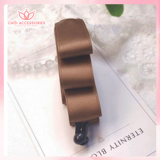 Cặp tóc dọc nơ lụa satin nhiều lớp làm phồng tóc sang chảnh Chồi accessories - Y058