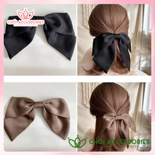 Cặp tóc nơ lụa tiểu thư rủ dài nhẹ nhàng nữ tính thanh lịch Chồi accessories - Y121