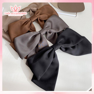 Cặp tóc nơ lụa tiểu thư rủ dài nhẹ nhàng nữ tính thanh lịch Chồi accessories - Y121
