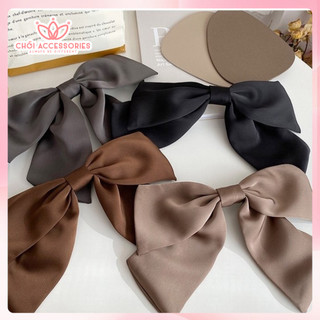 Cặp tóc nơ lụa tiểu thư rủ dài nhẹ nhàng nữ tính thanh lịch Chồi accessories - Y121