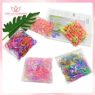 Set 100 Dây Buộc Tóc Nhỏ Nhiều Màu Chồi accessories K009