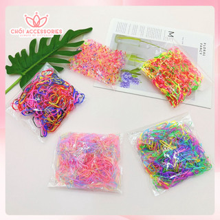 Set 100 Dây Buộc Tóc Nhỏ Nhiều Màu Chồi accessories K009