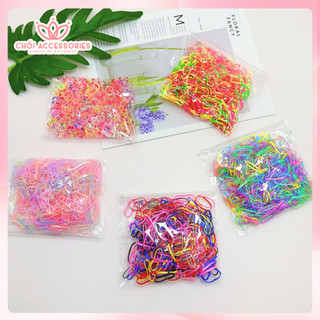 Set 100 Dây Buộc Tóc Nhỏ Nhiều Màu Chồi accessories K009