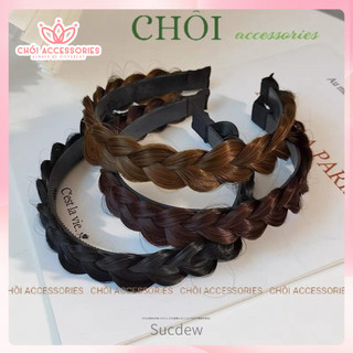 Bờm tết tóc giả đính sợi trai bản 3cm tiểu thư thanh lịch cho các nàng Chồi accessories - K054