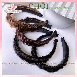 Bờm tết tóc giả đính sợi trai bản 3cm tiểu thư thanh lịch cho các nàng Chồi accessories - K054