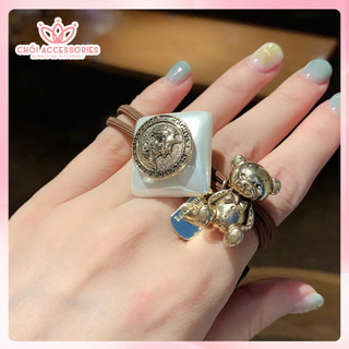 Buộc tóc, chun buộc tóc hình icon kèm tag thỏ Chồi accessories, gấu xinh xắn đáng yêu  K392
