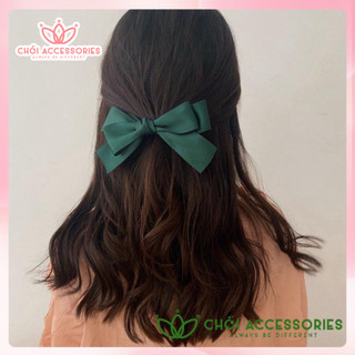 Cặp tóc nơ ruy băng Hàn Quốc nhiều màu Chồi accessories phong cách thời trang - Y080