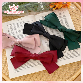 Cặp tóc nơ ruy băng Hàn Quốc nhiều màu Chồi accessories phong cách thời trang - Y080