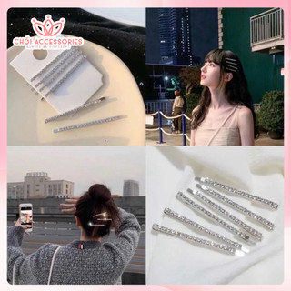 Kẹp tóc đính đá hình đuôi cá xinh xắn Chồi accessories phong cách tiểu thư sang chảnh K066