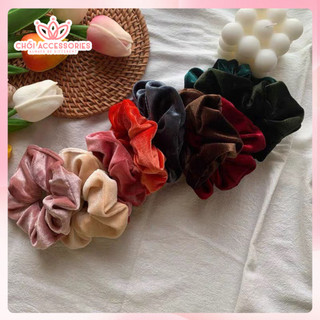 Buộc tóc nơ nhung, scrunchies nhung sang chảnh thanh lịch cho bạn gái Chồi accessories - Y256