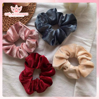 Buộc tóc nơ nhung, scrunchies nhung sang chảnh thanh lịch cho bạn gái Chồi accessories - Y256