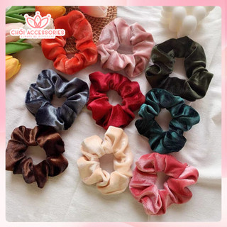 Buộc tóc nơ nhung, scrunchies nhung sang chảnh thanh lịch cho bạn gái Chồi accessories - Y256