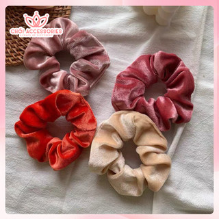 Buộc tóc nơ nhung, scrunchies nhung sang chảnh thanh lịch cho bạn gái Chồi accessories - Y256