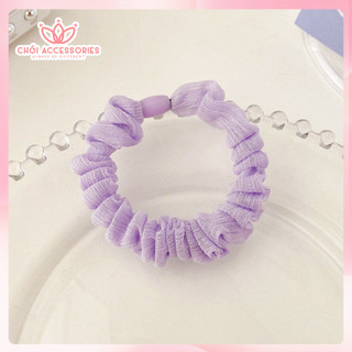 Buộc tóc nơ buộc tóc scrunchies vải mềm nhiều màu sắc co giãn Chồi accessories - K034