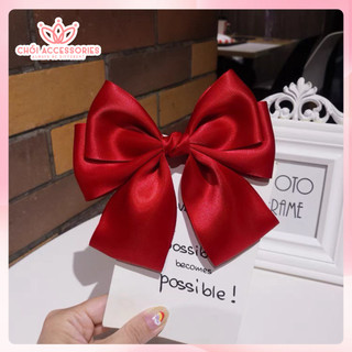 Kẹp tóc nơ nữ tính nhiều tầng, cặp tóc nữ tính Hàn Quốc Chồi accessories - Y120