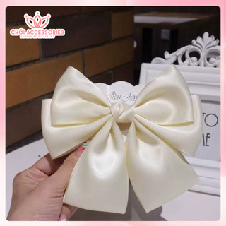 Kẹp tóc nơ nữ tính nhiều tầng, cặp tóc nữ tính Hàn Quốc Chồi accessories - Y120