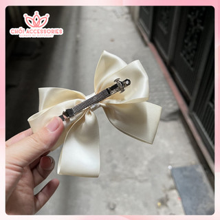 Kẹp tóc nơ nữ tính nhiều tầng, cặp tóc nữ tính Hàn Quốc Chồi accessories - Y120