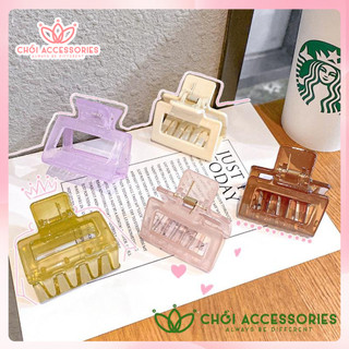 Cặp tóc càng cua nhựa trong suốt nhiều màu Chồi accessories phong cách nữ tính Hàn Quốc - K263