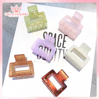 Cặp tóc càng cua nhựa trong suốt nhiều màu Chồi accessories phong cách nữ tính Hàn Quốc - K263