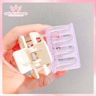 Cặp tóc càng cua nhựa trong suốt nhiều màu Chồi accessories phong cách nữ tính Hàn Quốc - K263