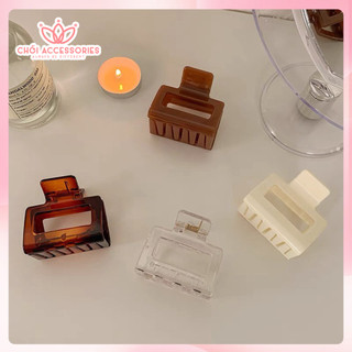 Cặp tóc càng cua nhựa trong suốt nhiều màu Chồi accessories phong cách nữ tính Hàn Quốc - K263