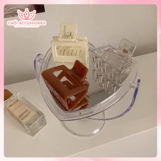 Cặp tóc càng cua nhựa trong suốt nhiều màu Chồi accessories phong cách nữ tính Hàn Quốc - K263