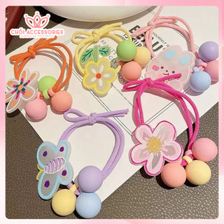Dây buộc tóc gắn tag hình xinh xắn dành cho bé gái Chồi accessories K007