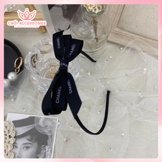 Bờm tóc nữ, bờm nơ ruy băng thương hiệu sang chảnh nhẹ nhàng Chồi accessories Y179
