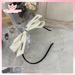 Bờm tóc nữ, bờm nơ ruy băng thương hiệu sang chảnh nhẹ nhàng Chồi accessories Y179