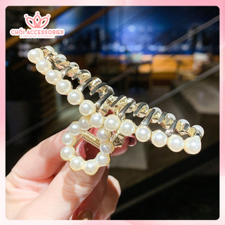 Cặp Tóc Đính Đá và Hạt Trai Nhân Tạo Thời Trang Chồi accessories Phong Cách Dành Cho Bạn Nữ