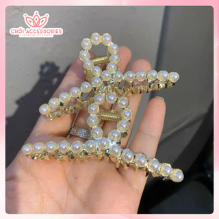 Cặp Tóc Đính Đá và Hạt Trai Nhân Tạo Thời Trang Chồi accessories Phong Cách Dành Cho Bạn Nữ