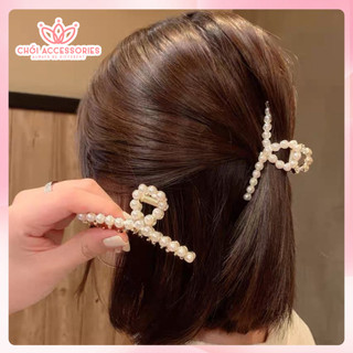 Cặp Tóc Đính Đá và Hạt Trai Nhân Tạo Thời Trang Chồi accessories Phong Cách Dành Cho Bạn Nữ