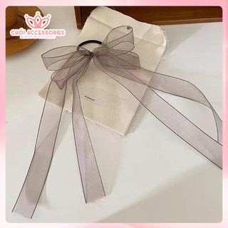 Buộc tóc cho bạn gái Chồi accessories, buộc tóc nơ phồng rủ dài đáng yêu Y288