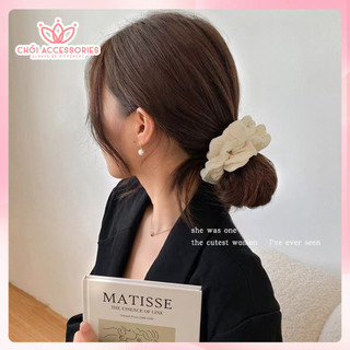Scrunchies phồng Chồi accessories, buộc tóc cho bạn gái phồng xốp đáng yêu K204
