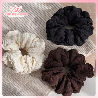 Scrunchies phồng Chồi accessories, buộc tóc cho bạn gái phồng xốp đáng yêu K204