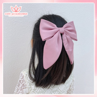 Cặp tóc nơ lớn cặp tóc nữ tính Hàn Quốc đáng yêu Chồi accessories -Y097