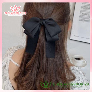 Kẹp tóc nữ nơ vải thời trang Chồi accessories, phụ kiện tóc cho phái nữ Y171