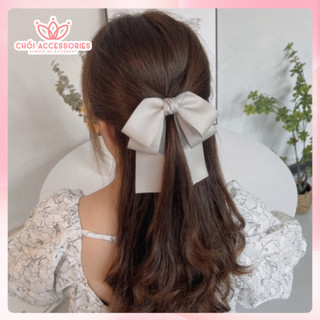 Kẹp tóc nữ nơ vải thời trang Chồi accessories, phụ kiện tóc cho phái nữ Y171
