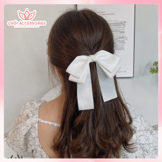 Kẹp tóc nữ nơ vải thời trang Chồi accessories, phụ kiện tóc cho phái nữ Y171