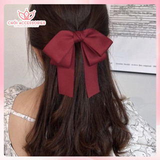 Kẹp tóc nữ nơ vải thời trang Chồi accessories, phụ kiện tóc cho phái nữ Y171