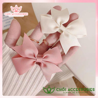 sET 2C Kẹp tóc nơ nhỏ kẹp tóc cho bé gái nữ tính đáng yêu Hàn Quốc Chồi accessories Y108