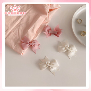 sET 2C Kẹp tóc nơ nhỏ kẹp tóc cho bé gái nữ tính đáng yêu Hàn Quốc Chồi accessories Y108