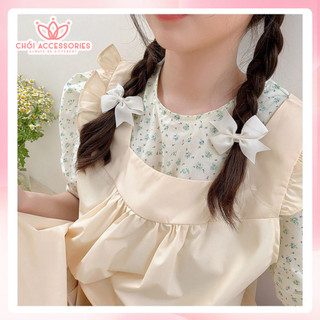 sET 2C Kẹp tóc nơ nhỏ kẹp tóc cho bé gái nữ tính đáng yêu Hàn Quốc Chồi accessories Y108