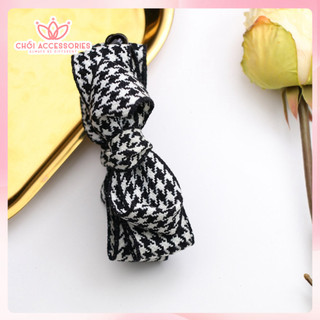 Cặp tóc dọc caro Chồi accessories, kẹp tóc nữ tính làm phồng tóc phong cách tiểu thư Y142
