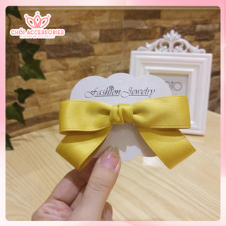 Kẹp tóc nơ nhỏ nhiều màu thời trang thanh lịch hàn quốc Chồi accessories - Y191