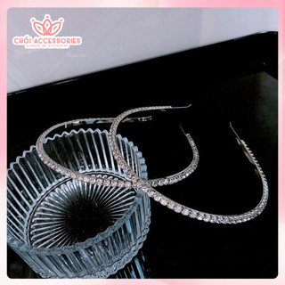 Bờm tóc nữ đính đá rủ dài Chồi accessories, băng đô tóc nơ nữ tính thời trang Y159