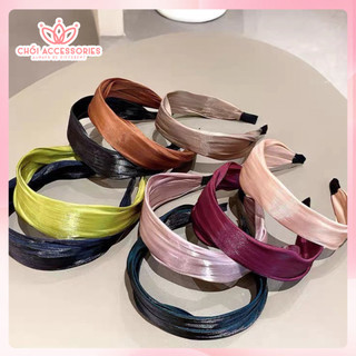 Bờm tóc nữ thời trang băng đô tóc vải ánh nhũ thanh lịch Chồi accessories Y204