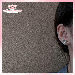 Khuyên Tai Nữ Đính Đá Lấp Lánh Chồi accessories Phong Cách Sang Trọng F67