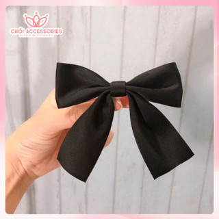 Kẹp tóc nơ lụa Chồi accessories, kẹp tóc nữ tính xinh xắn cài tóc đáng yêu - Y235